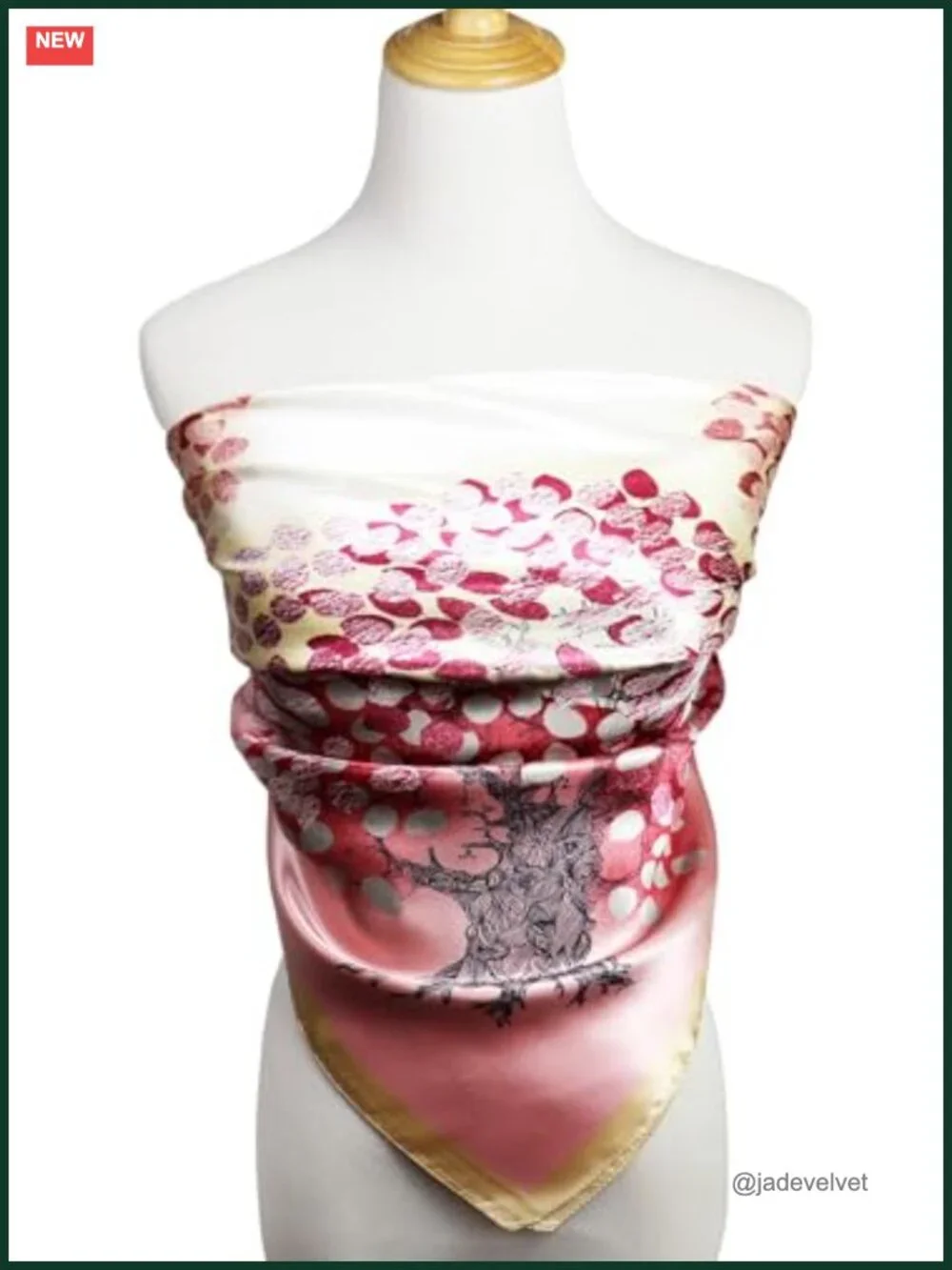 Silk-Like Satin Square Scarf 35x35 for Women Hair Wrap Head Scarf Bandana Neck